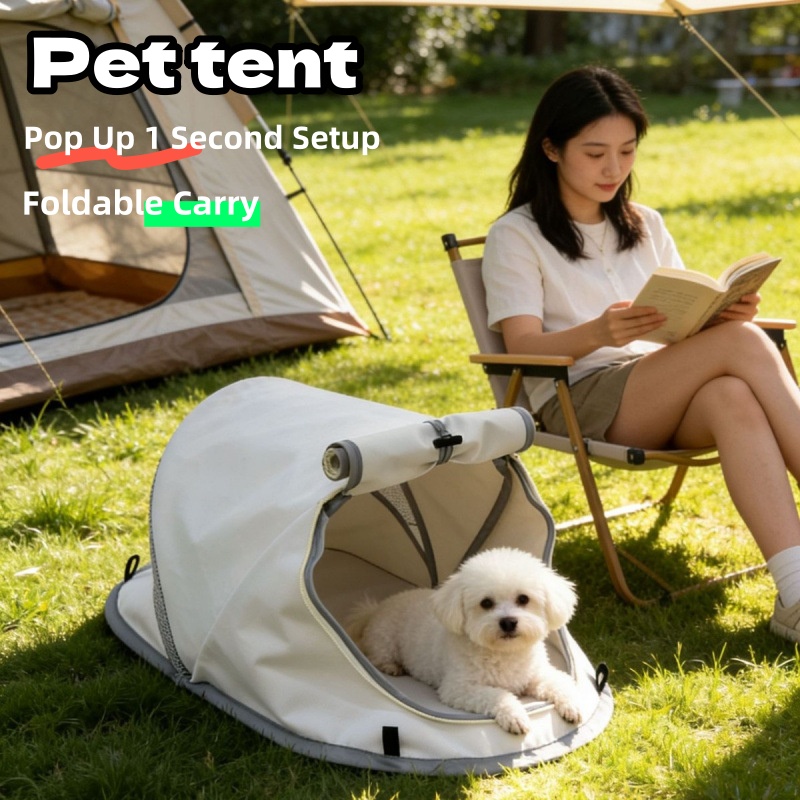 Outdoor Adventure Tent - خيمة كلاب محمولة قابلة للطي، مقاومة