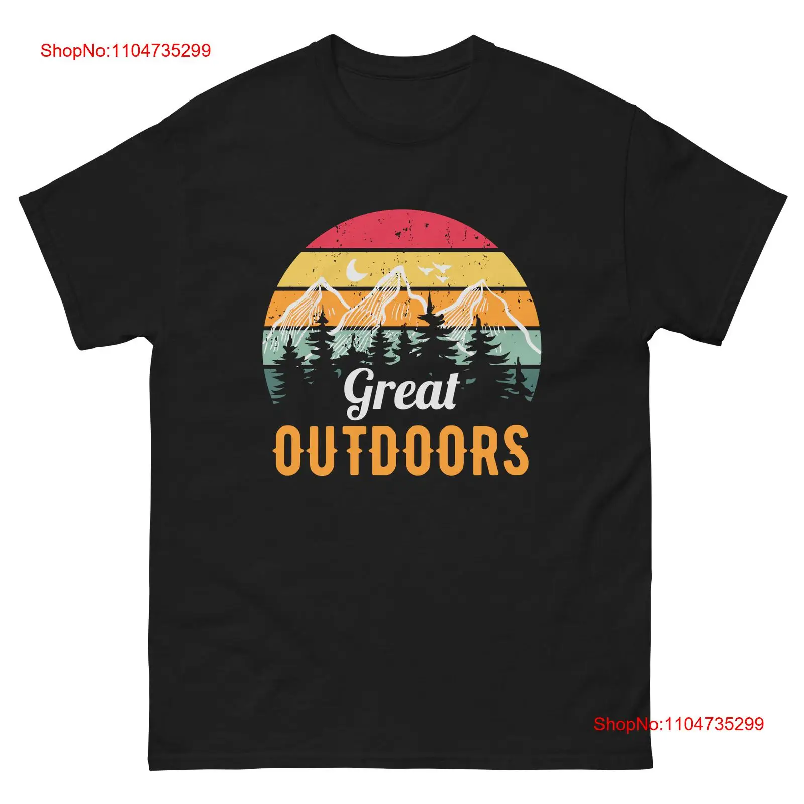 Outdoor Adventure Wear - تي شيرت رائع للمغامرة الجبلية الرجعية