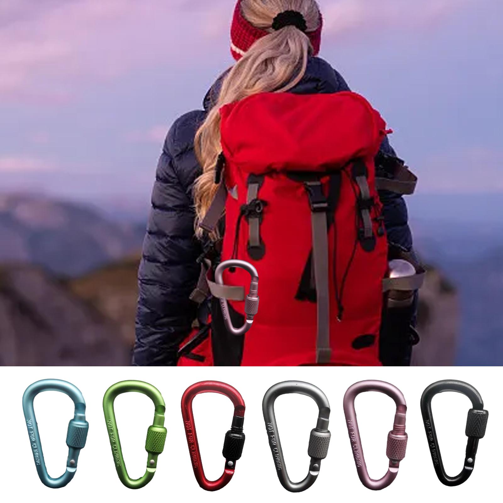 Carabiner Locking D - مشبك كارابينر خارجي من الألومنيوم على