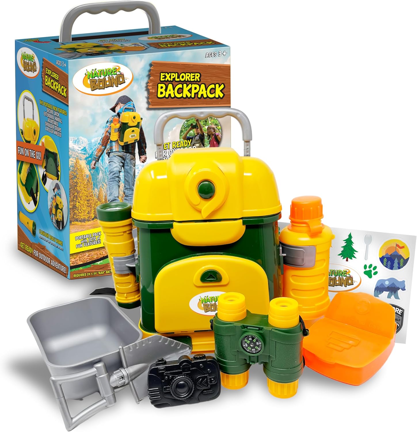 Outdoor Adventure For Toddlers - مجموعة حقيبة ظهر Nature Bound Explorer