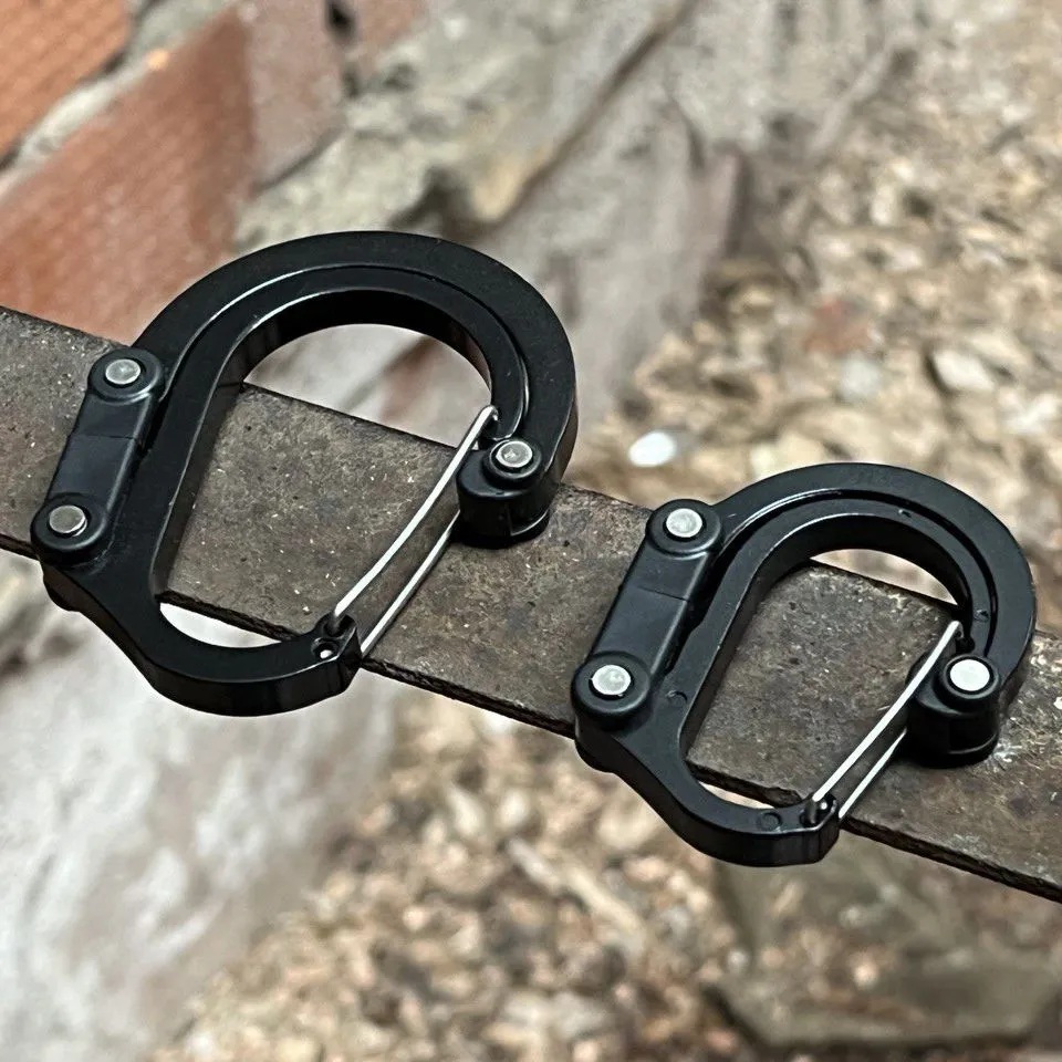 Carabiner Locking D - التخييم الهجين والعتاد كليب D-نوع حلقة