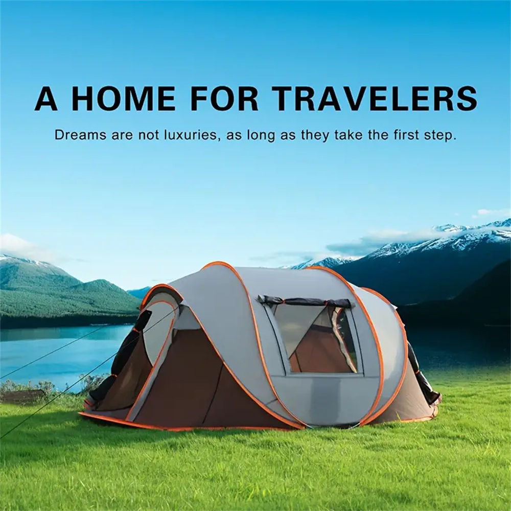 Outdoor Adventure Tent - خيمة سريعة الفتح لـ 5-8 أشخاص،