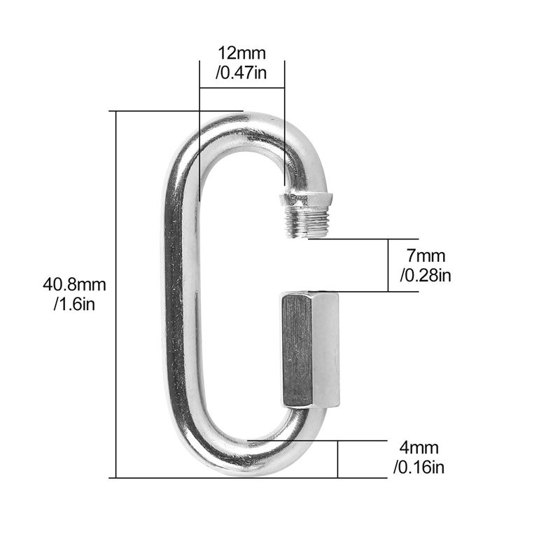 12 قطعة وصلة سريعة من الفولاذ  - مراجعة Carabiner Locking D وسعره