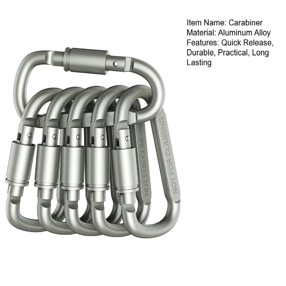 مشابك كارابينر صغيرة 6 قطع، مج - مراجعة Carabiner Locking D وسعره