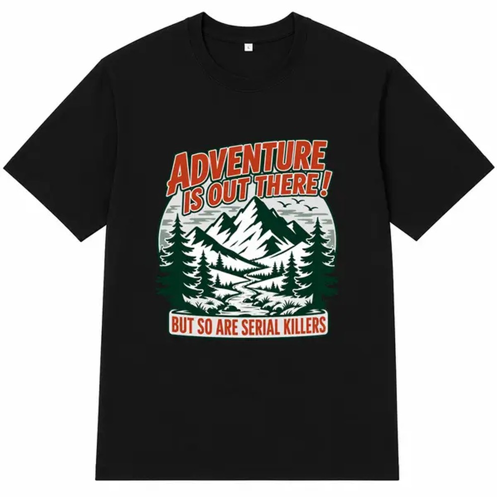 قميص أسود مطبوع عليه نصوص للمغ - مراجعة Outdoor Adventure Wear وسعره