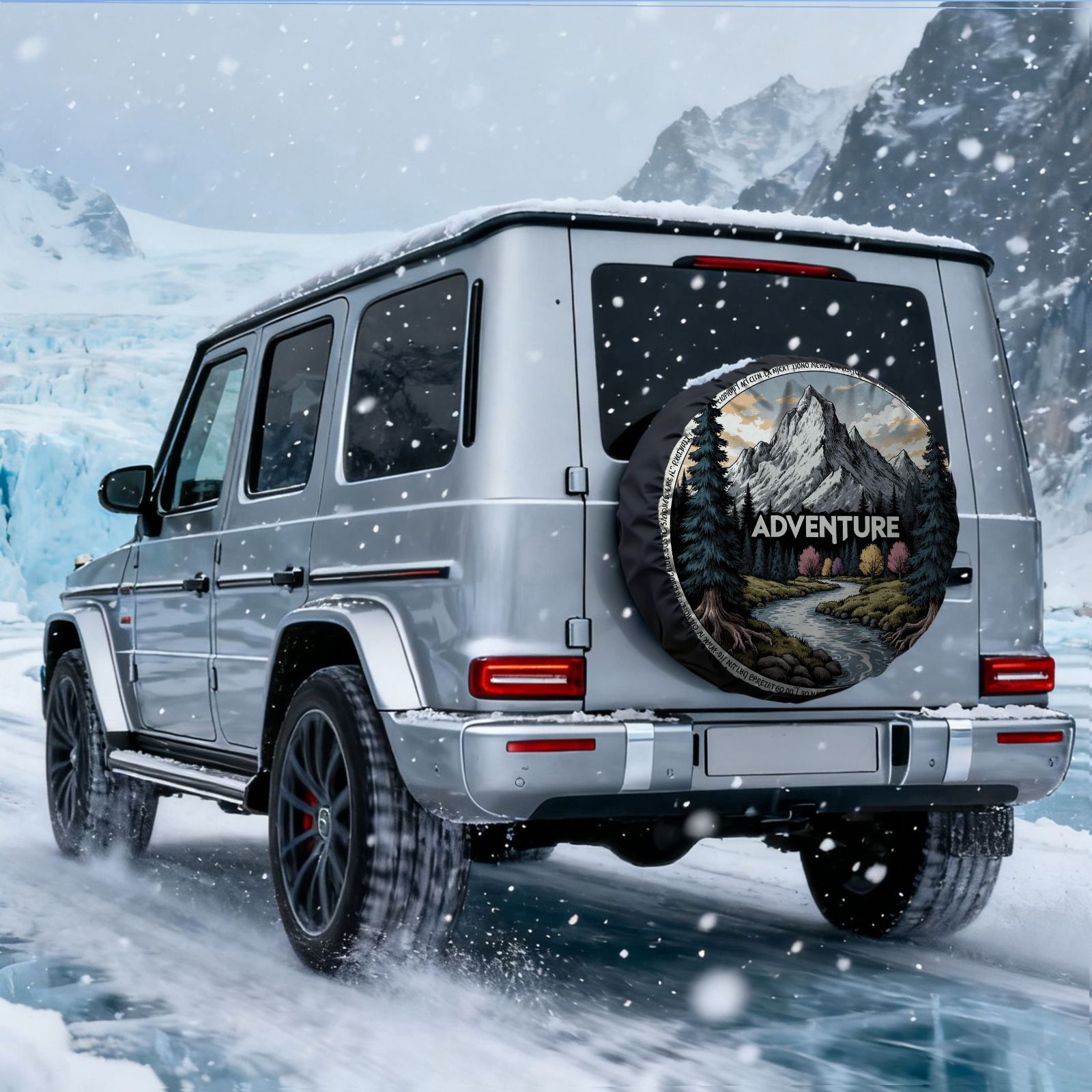 غطاء إطار السيارة بطباعة مناظر - مراجعة Outdoor Adventure Wear وسعره