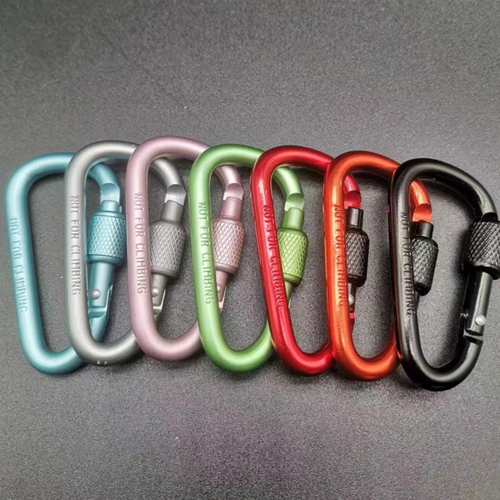 مشبك كارابينر خارجي من الألومن - مراجعة Carabiner Locking D وسعره