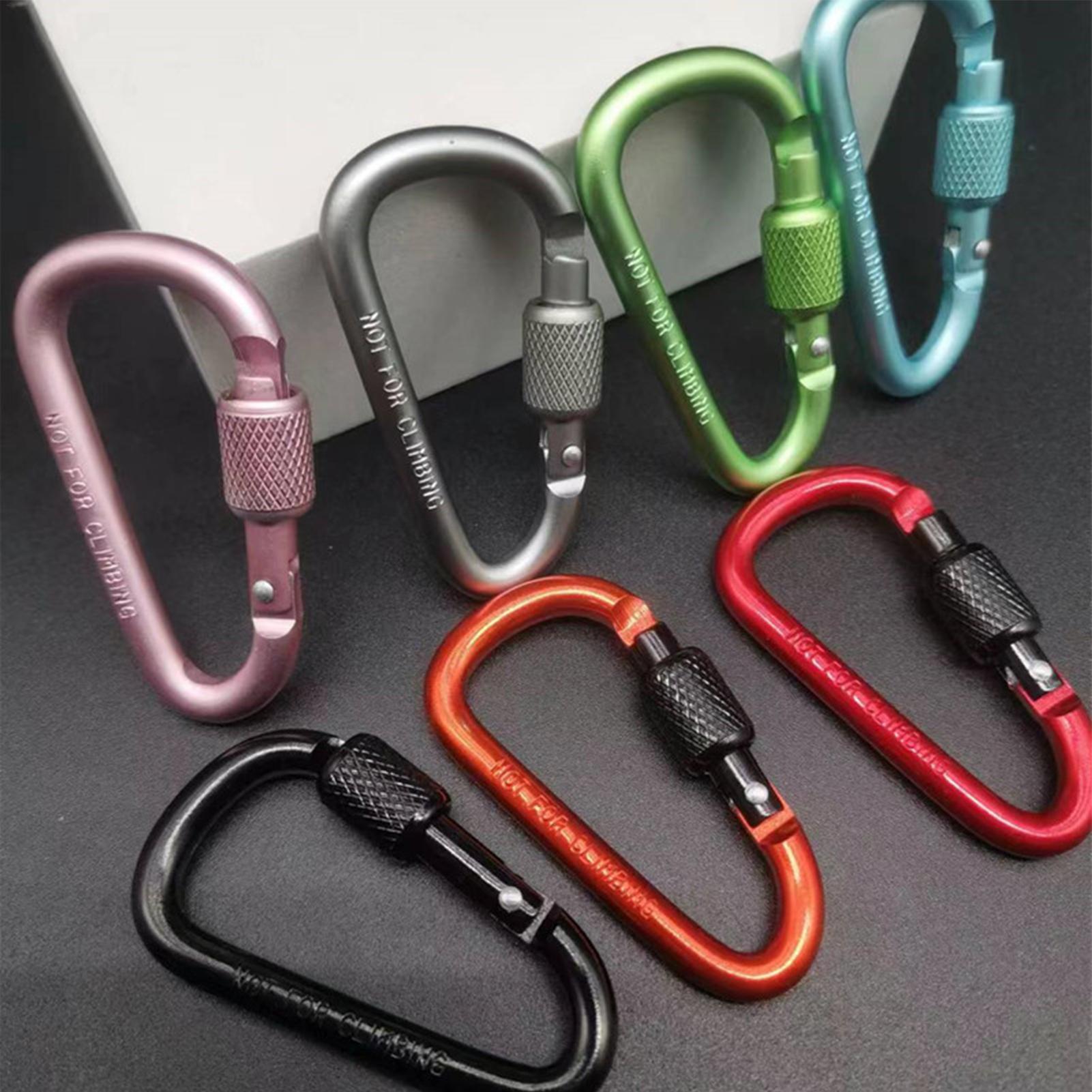 مشبك كارابينر خارجي من الألومن - مراجعة Carabiner Locking D وسعره