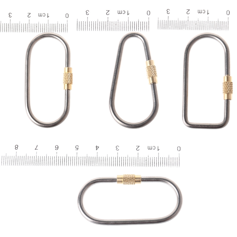 5 قطعة/الوحدة التيتانيوم قفل ح - مراجعة Carabiner Locking D وسعره