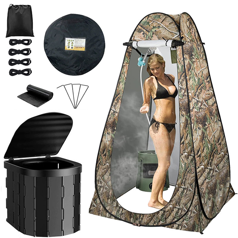 ‌ خيمة تواليت منبثقة محمولة لل - مراجعة Outdoor Adventure Tent وسعره