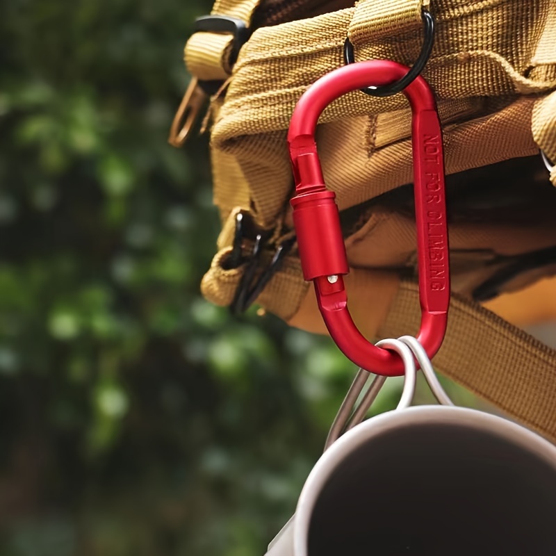 1/4 قطعة حلقة تسلق سبائك الألو - مراجعة Carabiner Locking D وسعره