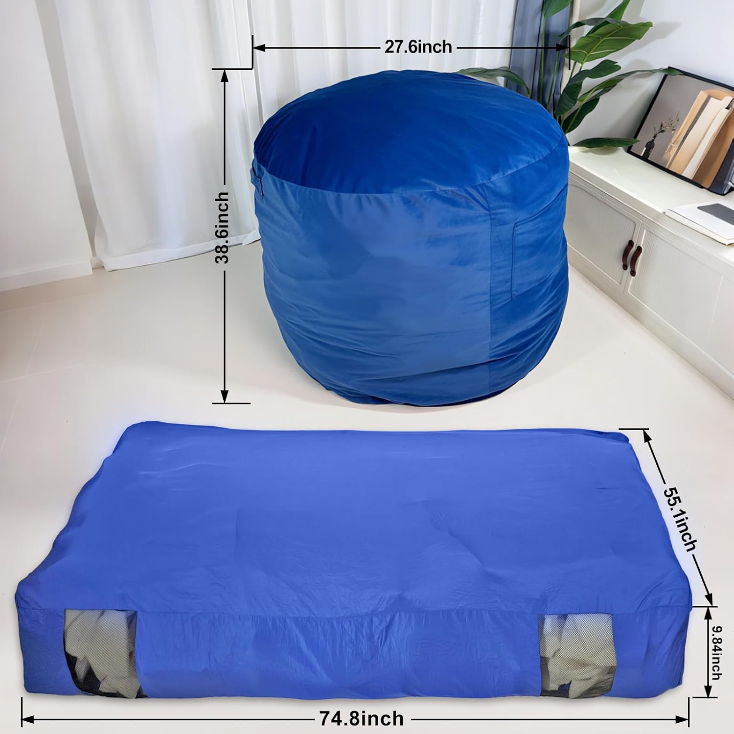 كرسي بين باج ووسادة حسية قابلة - مراجعة Crash Pad Folding وسعره