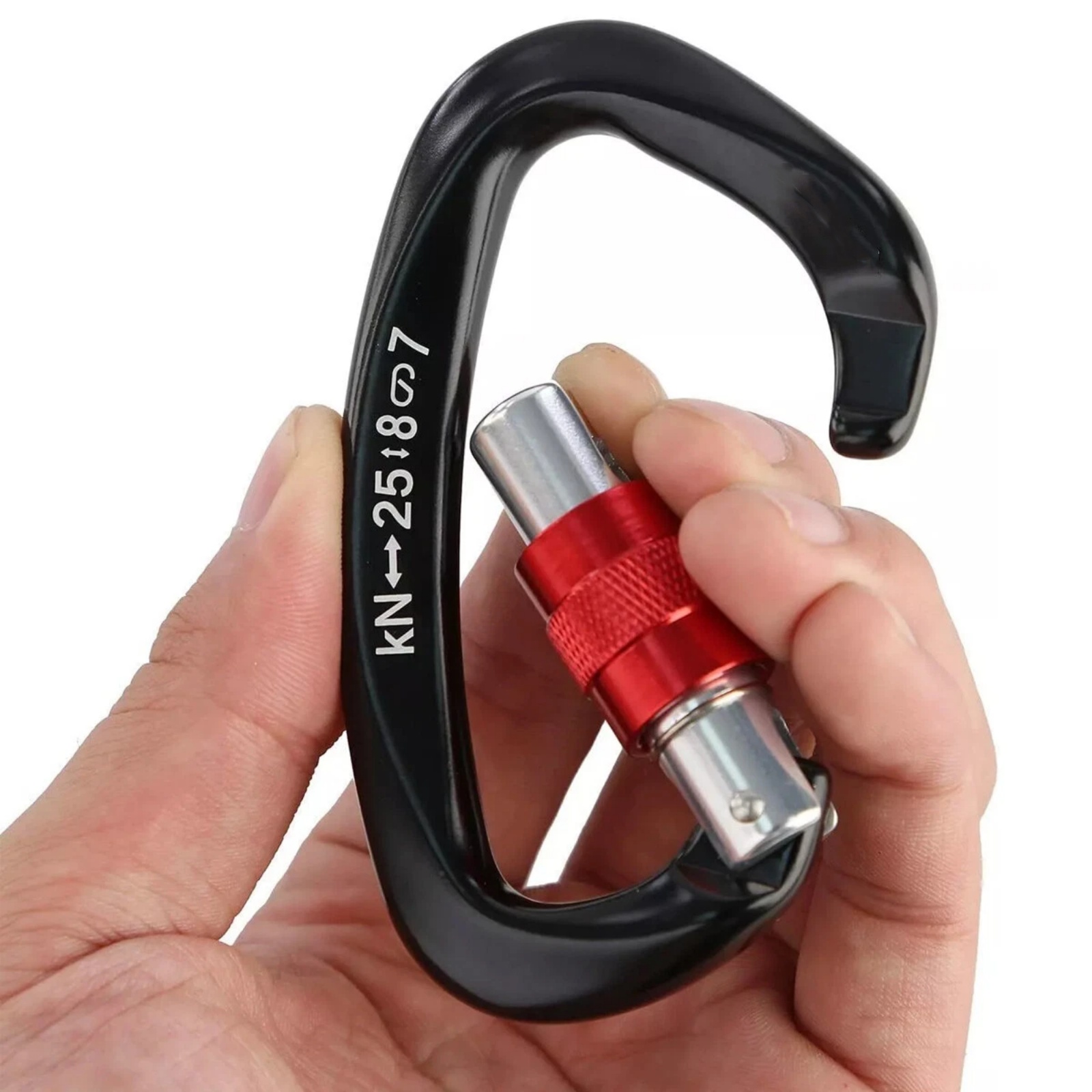 5 قطعة/المجموعة 25KN D-شكل حلق - مراجعة Carabiner Locking D وسعره