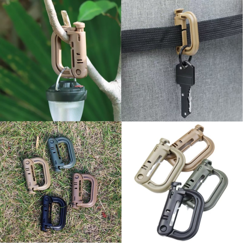 حلقة تثبيت تكتيكية على شكل حرف - مراجعة Carabiner Locking D وسعره